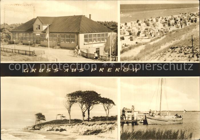 Prerow Ostseebad Strand Gebaeude Boot