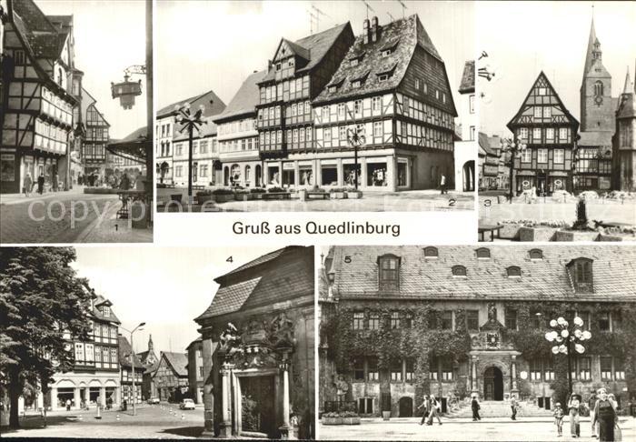 Quedlinburg Harz Markt Kirchhof Rathaus