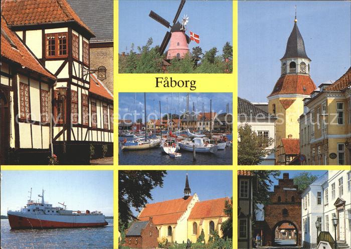 Faborg Kirche Tor Windmuehle Hafen