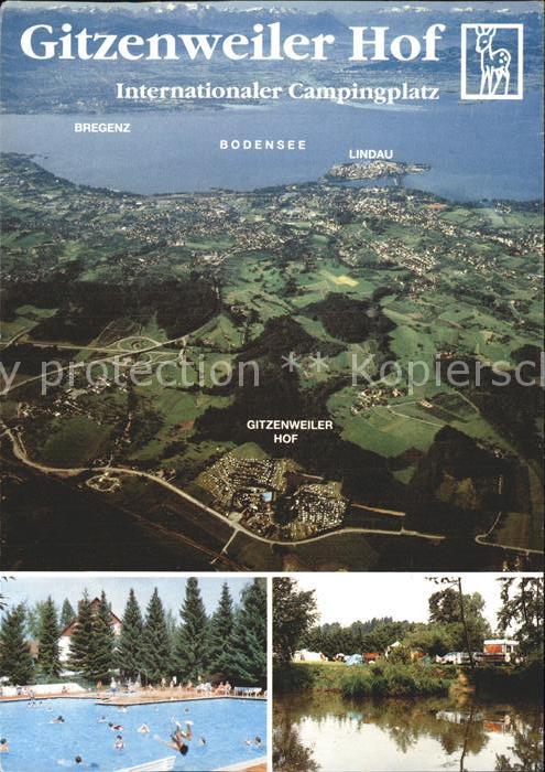 Lindau Bodensee Gitzenweiler Hof Fliegeraufnahme Bodensee