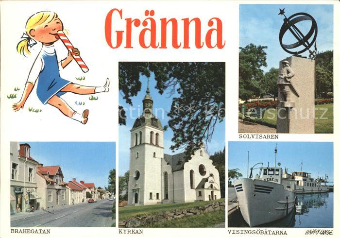 Graenna Solvisaren Visingsoebatarna Kyrkan