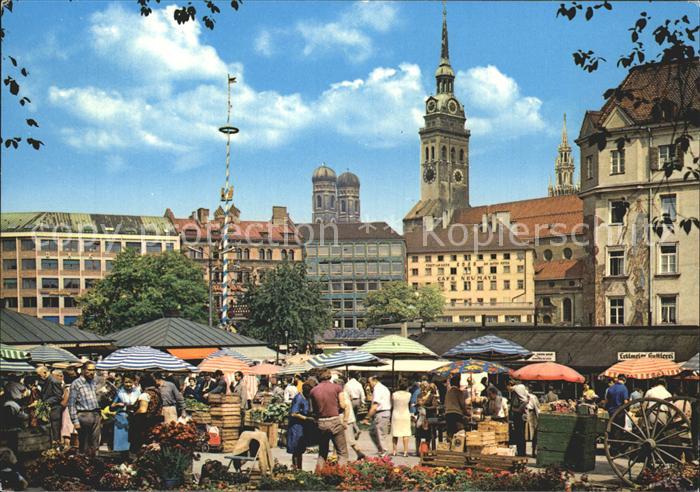 Muenchen Bayern Viktualienmarkt