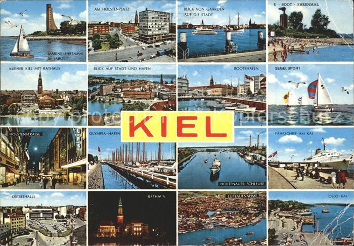 KIEL  CITY Rathaus U-Boot-Ehrenmal Marine-Ehrenmal Laboe