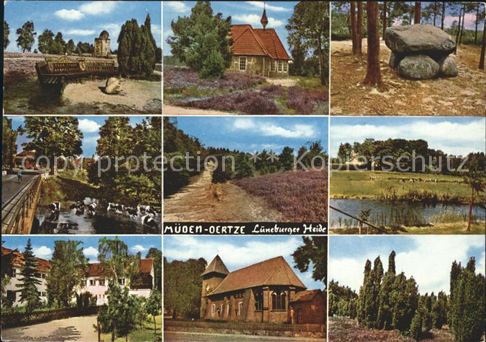 Mueden oertze Loens-Stein Kapelle Linde-Stein Jugendherberge Kirche