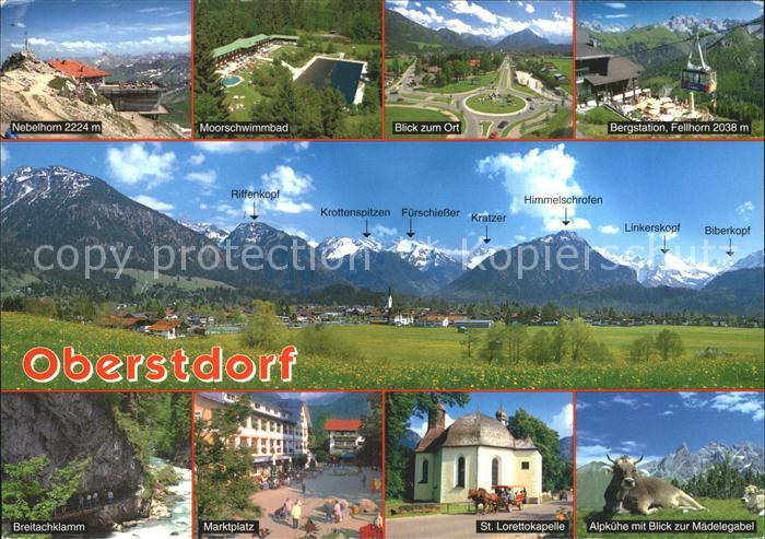 Oberstdorf Nebenhorn Bergstation Fellhorn Marktplatz