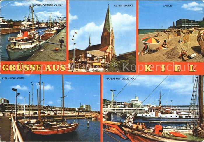 KIEL  CITY Laboe Alter Markt Nord-Ostsee Kanal Schilksee