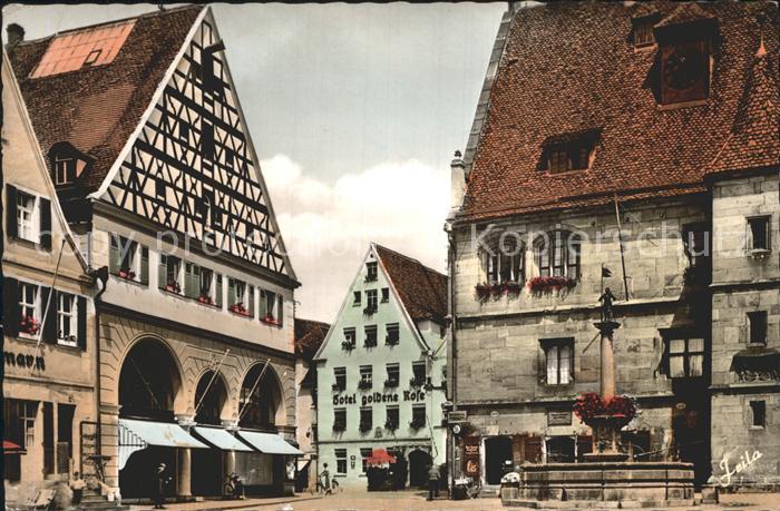 Weissenburg Bayern Schweppermannbrunnen Rathaus
