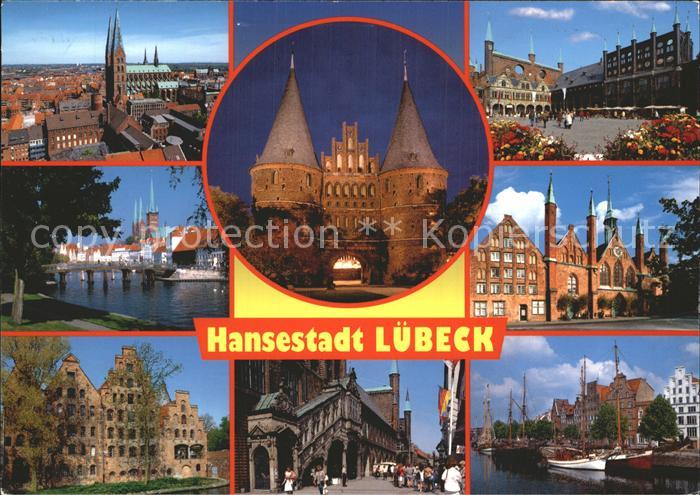 LueBECK  CITY Hansestadt Alstadt Hafen