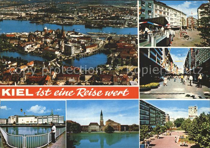 KIEL  CITY Fliegeraufnahme Strassenpartie