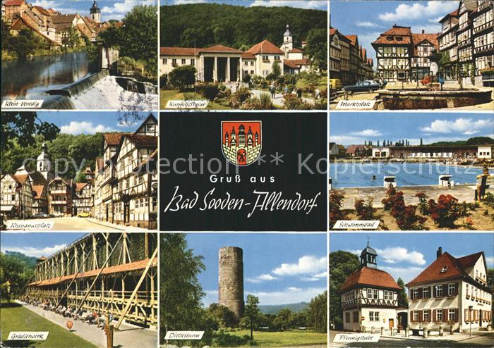 Bad Sooden-Allendorf Marktplatz Gradierwerk Klein Venedig Kurmittelhaus Rhenanus
