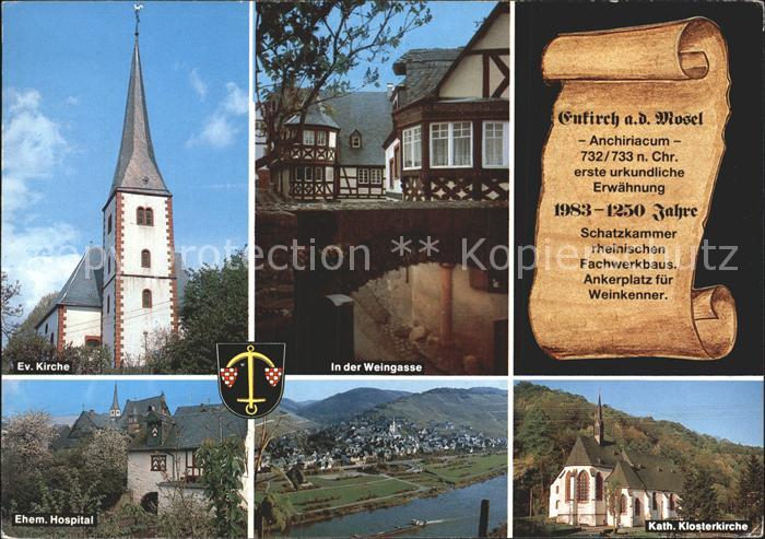 Enkirch Mosel Hospital Weingasse Fliegeraufnahme Mosel