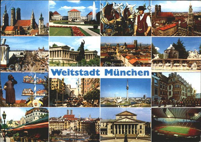 Muenchen Bayern Schloss Nymphenburg Brauerei Frauenkirche Oktoberfest