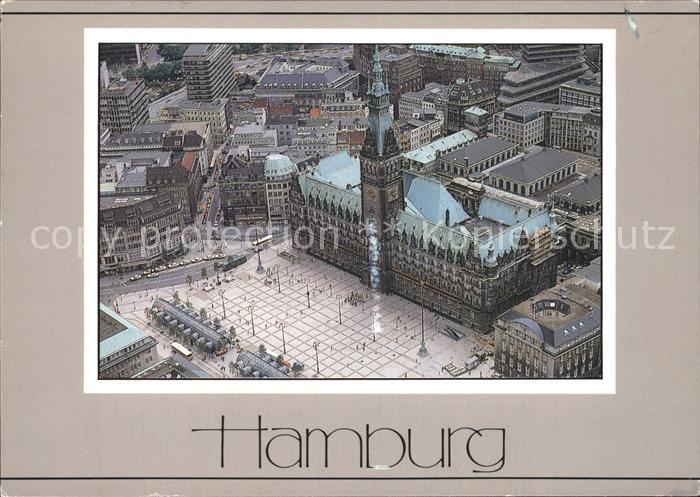 HAMBURG  CITY Fliegeraufnahme Rathausmarkt