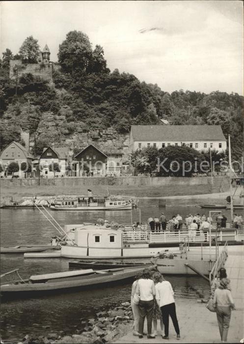 Rathen Saechsische Schweiz Dampferanlegestelle