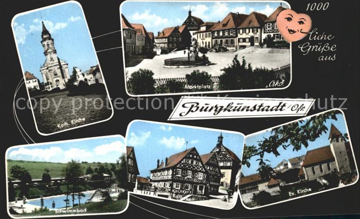 Burgkunstadt Katholische Evangelische Kirche Marktplatz Rathaus