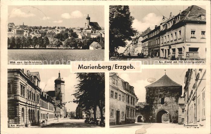 Marienberg Erzgebirge Markt HO-Schnellgaststaette Zschopauer Tor