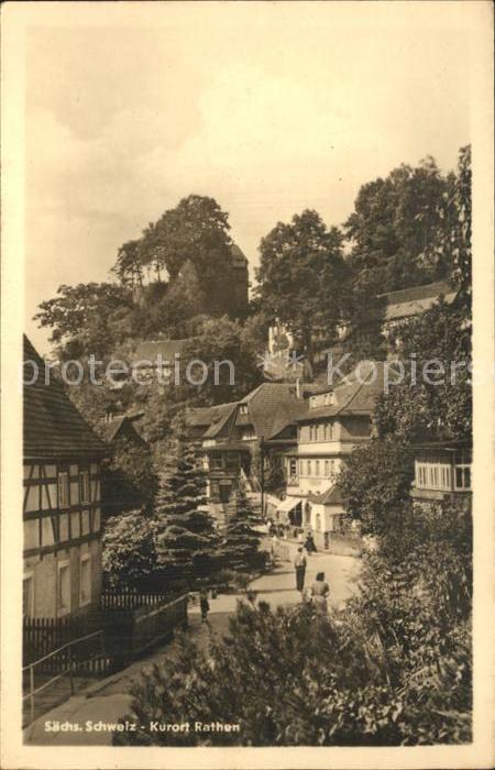 Rathen Saechsische Schweiz Strassenansicht