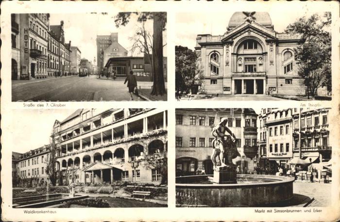 Gera Strasse des 7. Oktober Theater Markt