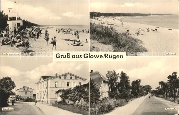 Glowe Ruegen Kinderbadestrand Dorfstrasse Strandhotel