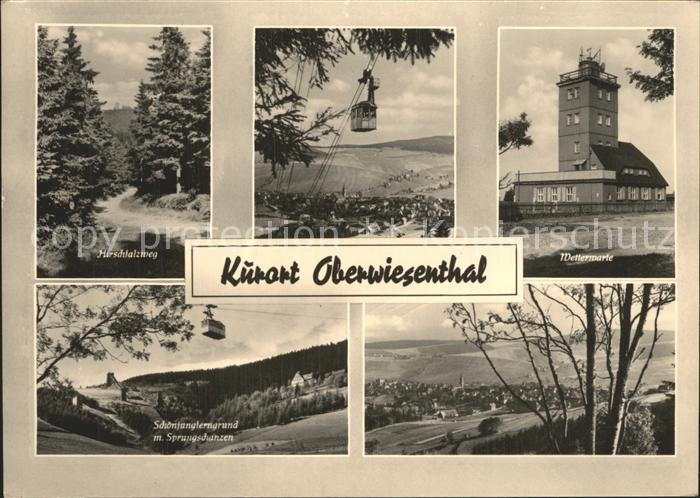 Oberwiesenthal Erzgebirge Hirschfalzweg Wetterwarte Luftseilbahn