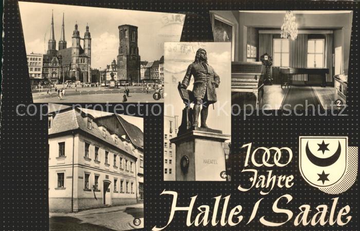 Halle Saale Marktplatz Englandzimmer Haendelhaus Haendel-Denkmal