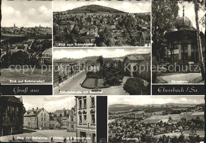 Ebersbach Sachsen Spreeborn Bahnhofstrasse Platz der Befreiung Kottmarsdorf