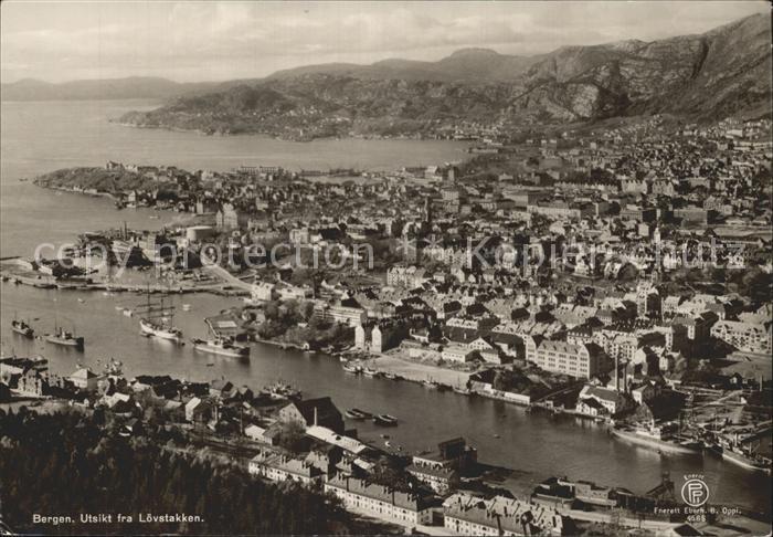 Bergen Norwegen Fliegeraufnahme