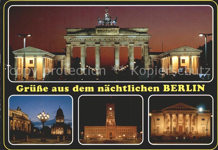 BERLIN  CITY Brandenburger Tor Rotes Rathaus