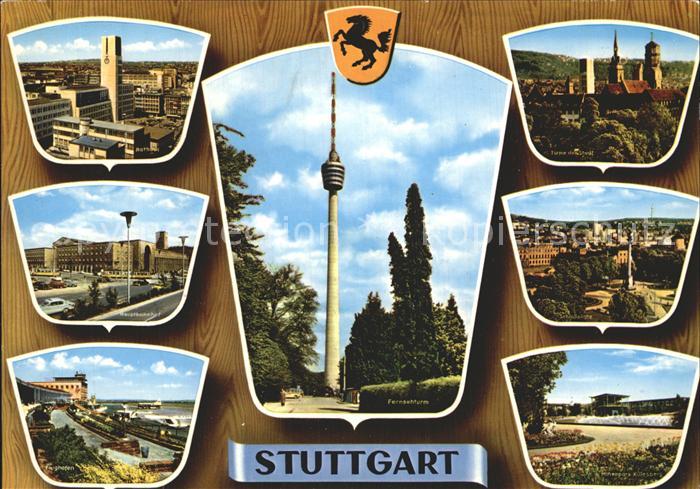STUTTGART  CITY Fernsehturm Rathaus Hauptbahnhof