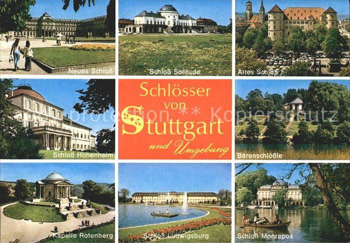 STUTTGART  CITY Neues altes Schloss Baerenschloessle Schloss Monrepos
