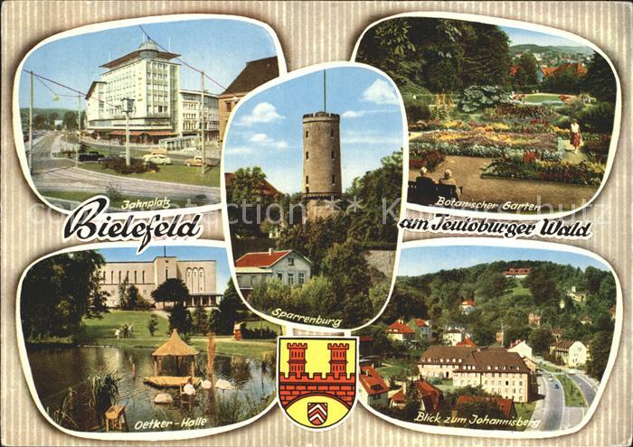 BIELEFELD  CITY Botanischer Garten Jahnplatz Sparrenburg Oetker-Halle Johannisbe
