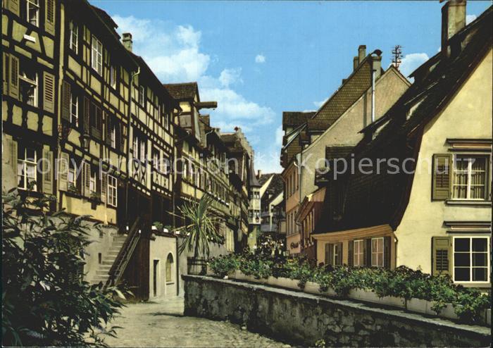 Meersburg Bodensee Fachwerkhaeuser an der Steige