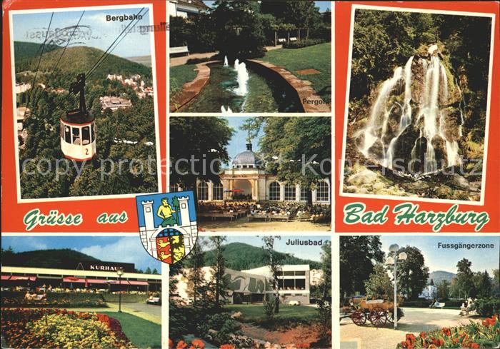 Bad Harzburg Bergbahn Juliusbad Fussgaengerzone Wasserfall