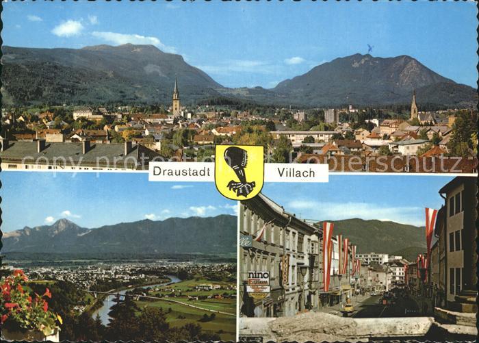 Villach Kaernten Dobratsch Bleiberg Mittagskogel Hauptplatz