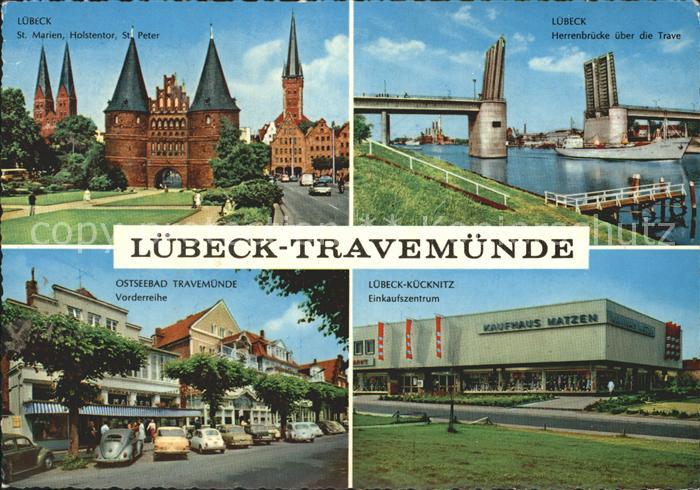 Travemuende Ostseebad Luebeck Herrenbuercke Trave St. Marien Holstentor St. Pete
