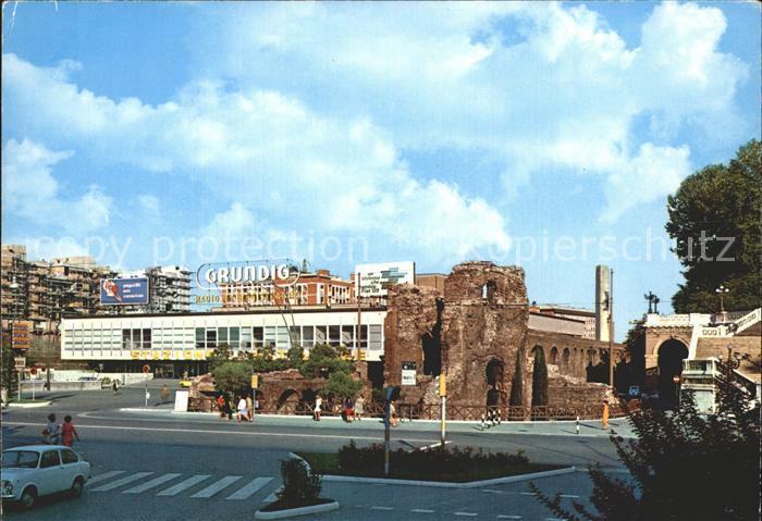 Bologna Busbahnhof Ruinen Galliera Tor Schloss Montagnota Freitreppe
