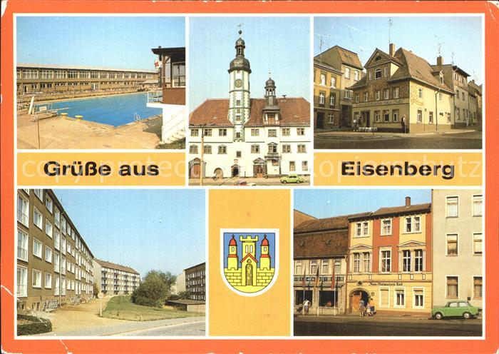 Eisenberg Thueringen Rathaus Gaststaette Trompeterschloessschen Zum schwarzen Ro