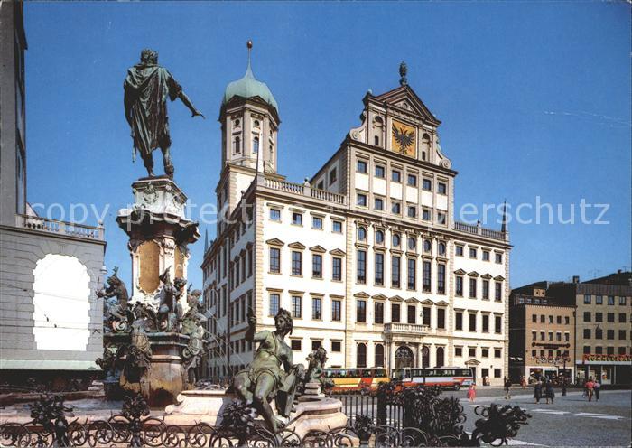 Augsburg Rathaus Augustusbrunnen