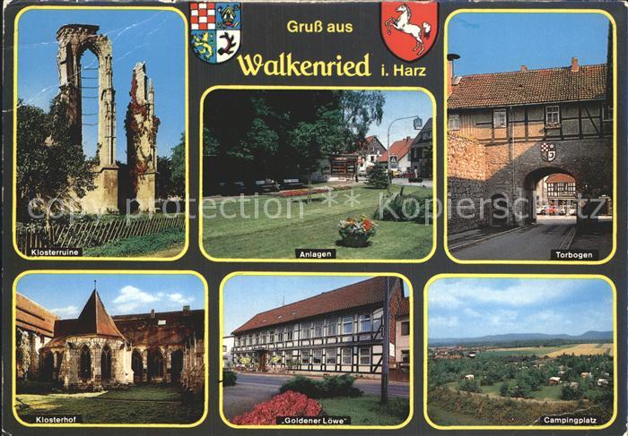 Walkenried Klosterruine Anlagen Torbogen Goldener Loewe Campingplatz