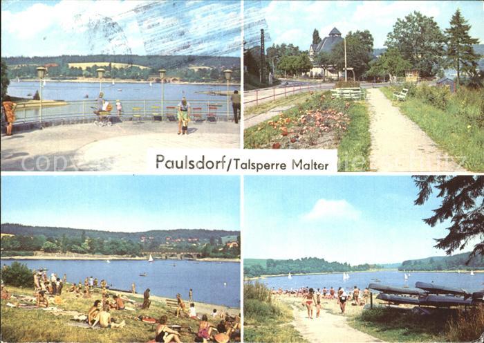 Paulsdorf Dippoldiswalde Stausee Gaststaette Seeblick Strandbad Campingplatz