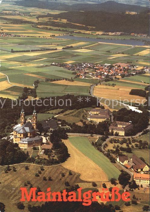 Kloster Banz Fliegeraufnahme Basilika Vierzehnheiligen Grundfeld