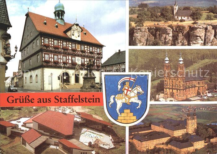 Staffelstein Gebaeude Muenster Fliegeraufnahme Schwimmbad