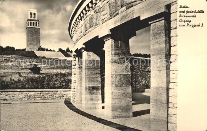 Buchenwald Weimar Mahn und Gedenkstaette Eingang zum Ringgrab 3