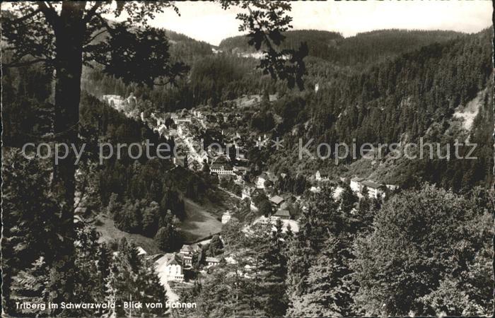 Triberg Schwarzwald Blick vom Hahnen