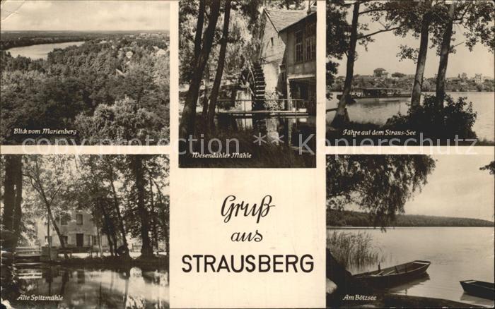 Strausberg Brandenburg Marienberg Wesendahler Muehle Faehre Strauss See Alte Spi