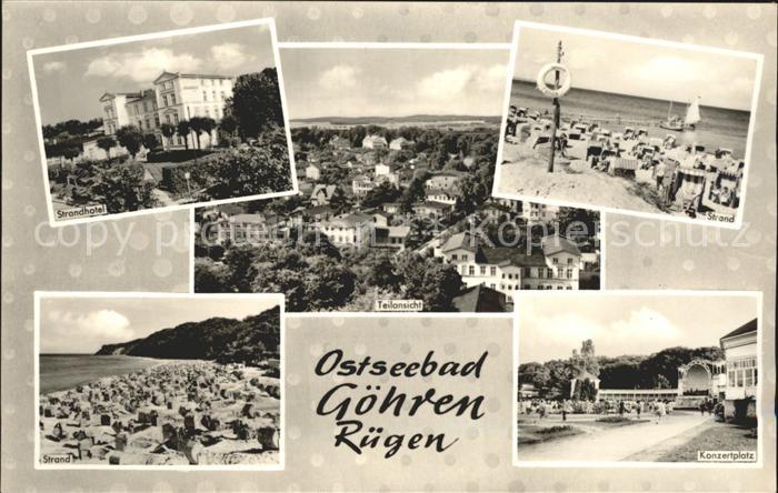 Goehren Ruegen Strandhotel Teilansicht Strand Konzertplatz