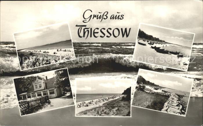 Thiessow Ostseebad Ruegen Strandpartien Brandung HOG Strandcafe