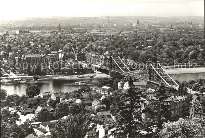 DRESDEN Elbe Blick von der Loschwitzhoehe