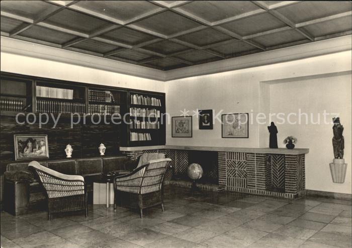 Kloster Hiddensee Gerhart Hauptmann Gedaechtnisstaette Kaminecke im Arbeitsraum