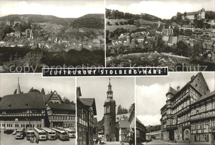 Stolberg Harz Total Busbahnhof Strassenpartien